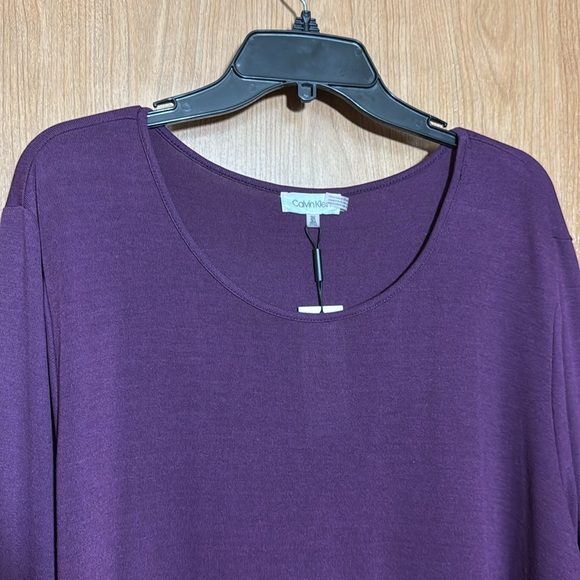 Calvin Klein Purple Women's Top size 3X NWT - Picture 2 of 3